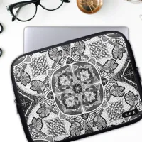 Winter Cardinals Mandala Laptop Sleeve