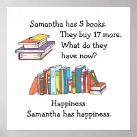 Books = Happiness, Love to Read Poster