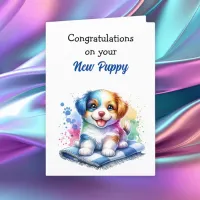 Congratulations on the New Puppy!  Card