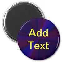 Circular Gradient Patchwork Blue to Purple Magnet