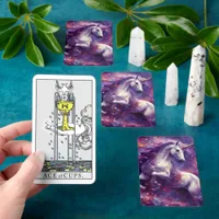 Unicorn Purple Mane Tarot Cards