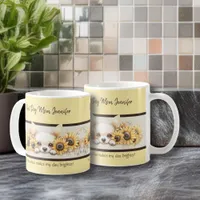 Sunshine Chihuahua Sunflower Watercolor Dog Floral Coffee Mug