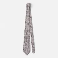 Sepia Christmas Pattern Neck Tie