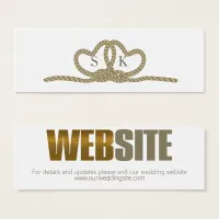 Tie The Knot Wedding Website Gold ID678