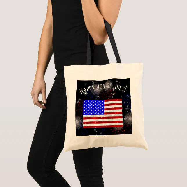 4th of July Celebration - USA flag Tote Bag
