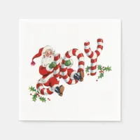 Vintage Joy Santa Napkins