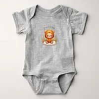 Cute Teddy Bear Cartoon Baby Bodysuit