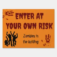 Halloween sign for party Trick or Treat wlecome