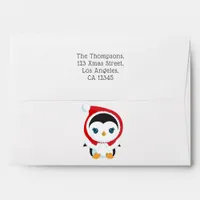 Cute Christmas Penguin Envelope