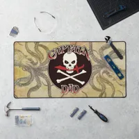 Captain Dad - Embraced by the Deep Desk Mat