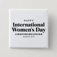 Happy International Women's Day | March 8th Button