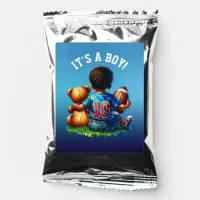 Football Baby Boy and Teddy Baby Shower It's a Boy Coffee Drink Mix
