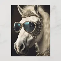 Pony With Sunglasses Postcard