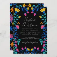 Vibrant Mexican Floral Fiesta Wedding Invitation