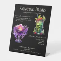 Gothic Wedding Whimsigoth 1 Signature Drinks Sign