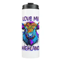 Colorful Highland Cow