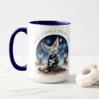 Cute Fennec Foxes Rocking Acoustic Guitars Mug