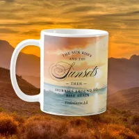 The Sun Rises and the Sun Sets Ecclesiastes 1:5 Coffee Mug