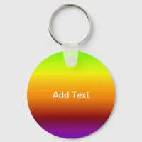 Spectrum of Horizontal Colors -3 Keychain