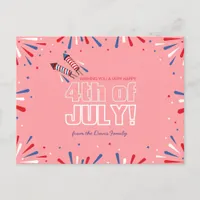 Sparkling Independence Day Holiday Postcard