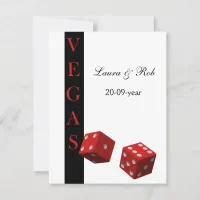 Vegas wedding rsvp cards