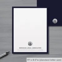 Sophisticated Blue Business Letterhead