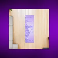 Simple - Initials Monogram with Purple Glitter | Runner