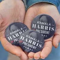 Kamala Harris for President 2024 Photo Button Pin