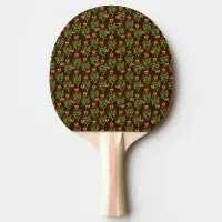 Christmas Hollies - Ping Pong Paddle