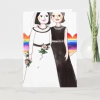 Congratulations Newlyweds | Lesbian Wedding Card