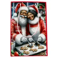 Mr and Mrs Clause Cute Christmas  Medium Gift Bag