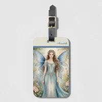 Angelic Blue Fairy Luggage Tag