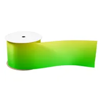 Custom Lime Ombre Satin Ribbon