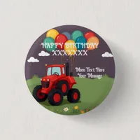 Birthday Party Personalized Button