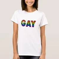 GAY Flower Pride Colors T-Shirt