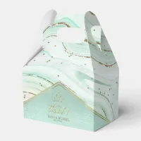 Abstract Agate Wedding Mint ID827  Favor Boxes