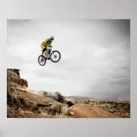 Extreme Sports Poster: Guy on Bike doing Tricks Poster