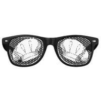 Chef Hats Black and White Retro Sunglasses