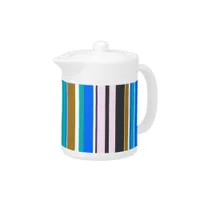 Trendy Modern Stripes Teapot