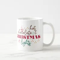 Hot Chocolate & Christmas Lights - Christmas Coffee Mug