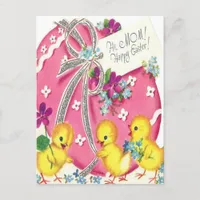 Vintage Hi Mom Happy Easter Postcard