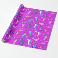 Baby Shark Family Doo Doo Happy Birthday Wrapping Paper