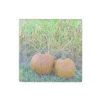 Two Cute Pumpkins Halloween Magnet