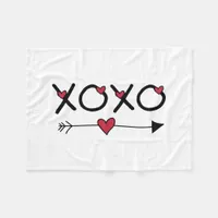 XOXO Valentines Fleece Blanket