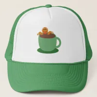 Gingerbread Man Relaxing Cocoa Holiday Fun Time Trucker Hat