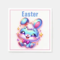 Cute bunny Happy Easter | Napkins