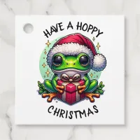 Have a Hoppy Christmas | Frog Pun Favor Tags