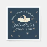 Twinkle Little Star Gender Reveal- Celestial Napkins