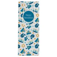 Whimsical Hanukkah Pattern Wine Gift Bag