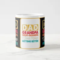 Funny "Dad Grandpa Great-Grandpa"  Giant Coffee Mug